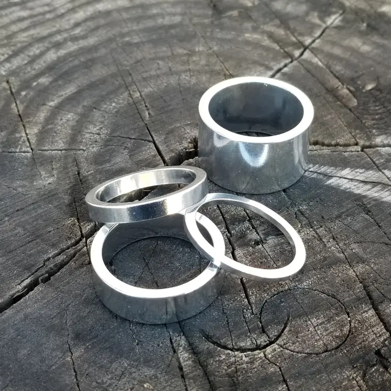 1-1/8-Inch Silver Aluminum Headset Spacer 1