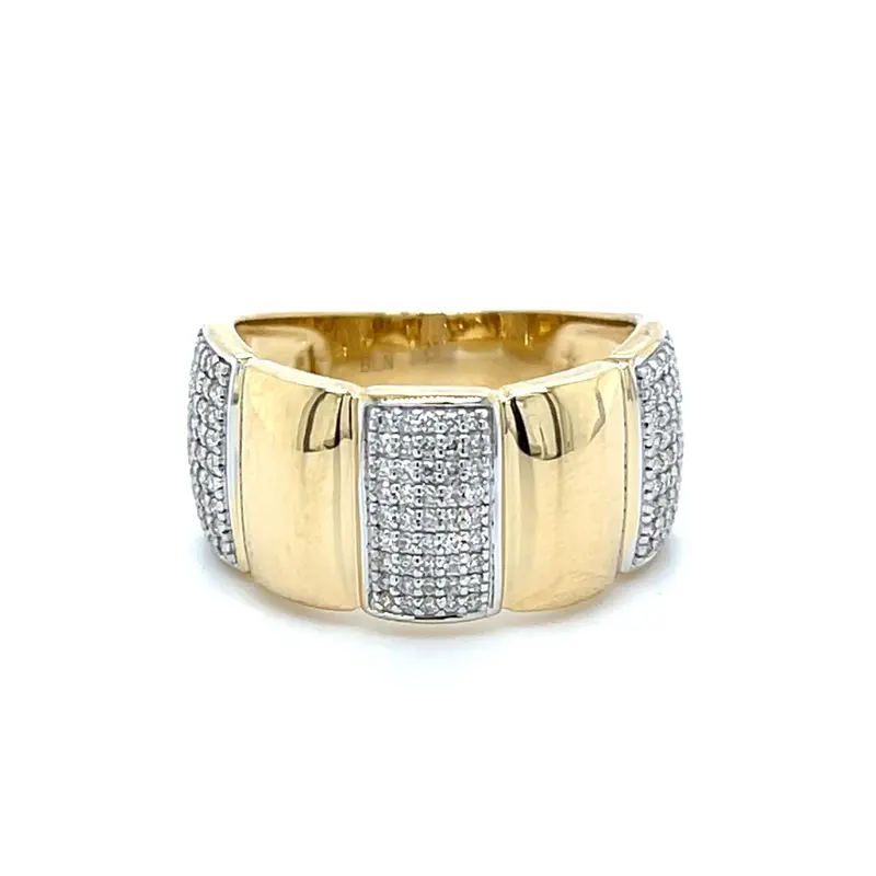 1/3 Carat Diamond Fashion Ring In 14K Yellow Gold 1