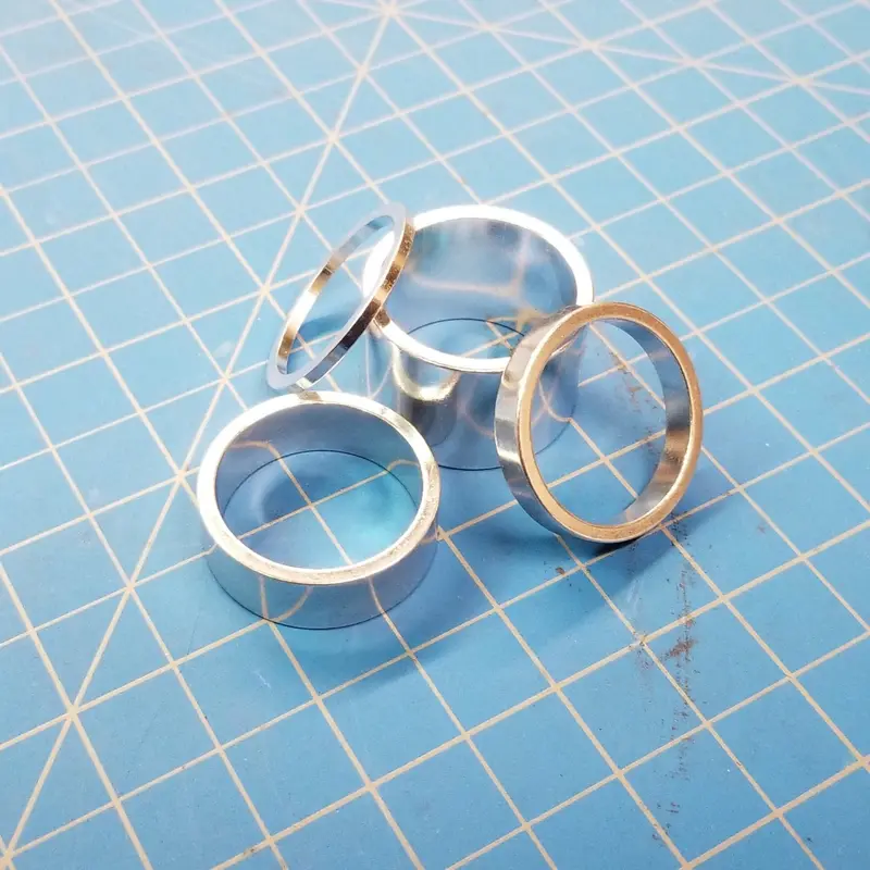 1-Inch Silver Aluminum Headset Spacer 1