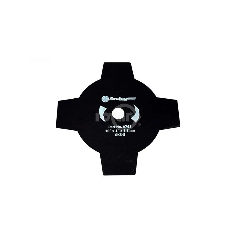 10" X 1" 4-Tooth Brush Blade For Rotary Power Tools (4279) 1