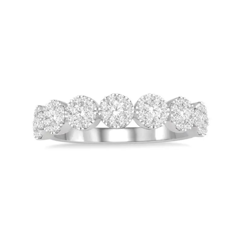 14K White Gold Lovebright Diamond Wedding Band – 0.50 Carat Total Weight 1
