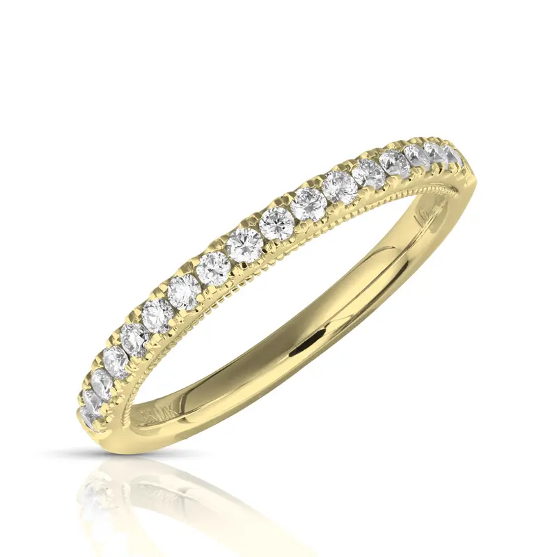 14K Yellow Gold Lab-Grown Diamond Wedding Band – 0.33 Carat Total Weight 1