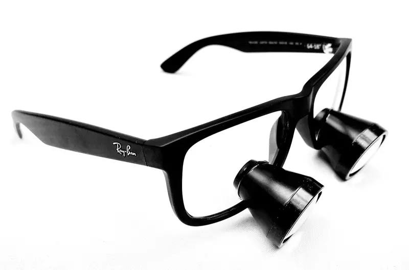 2.5X Wide-View Ttl Loupe For Ray-Ban Justin Frames 1