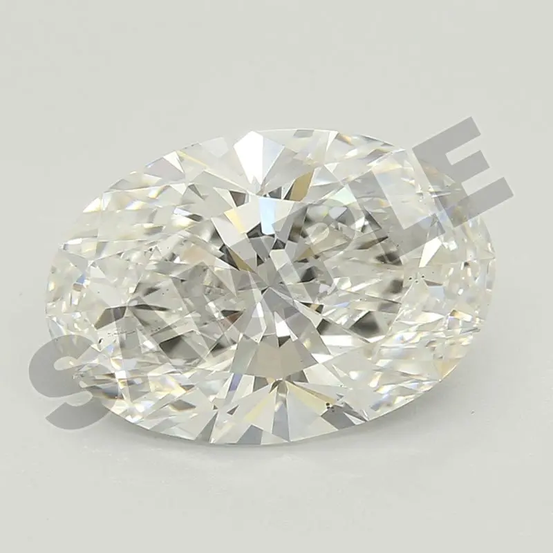 2.96 Carat Oval Lab-Created Diamond Certified By Igi (Id: Lg72******) 1