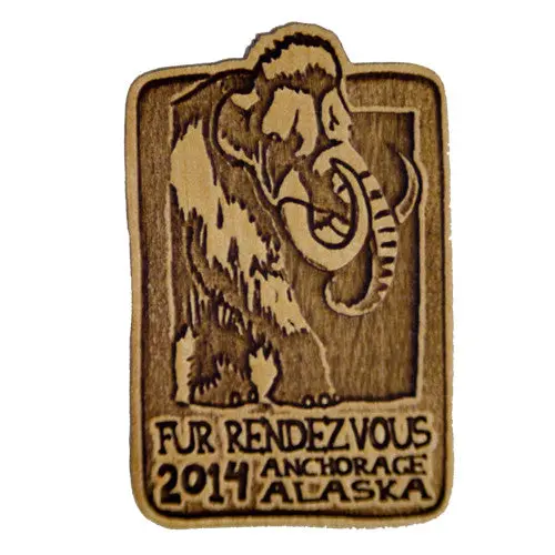 2014 Eco-Friendly Wooden Collector Pin 1