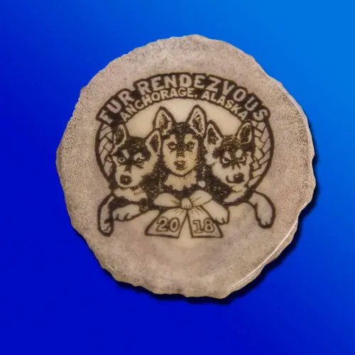 2018 Detailed Moose Antler Collector Pin 1