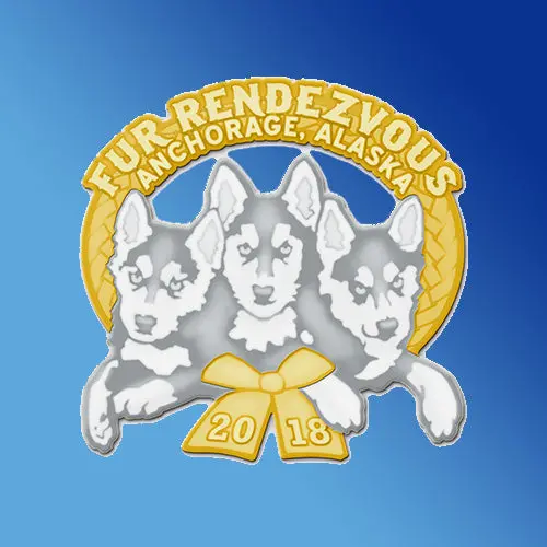 2018 Gold And Silver Commemorative Pin 1