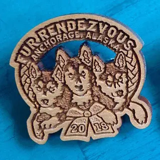 2018 Hand-Finished Wooden Pin 1