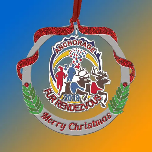 2019 Festive Holiday Christmas Ornament 1