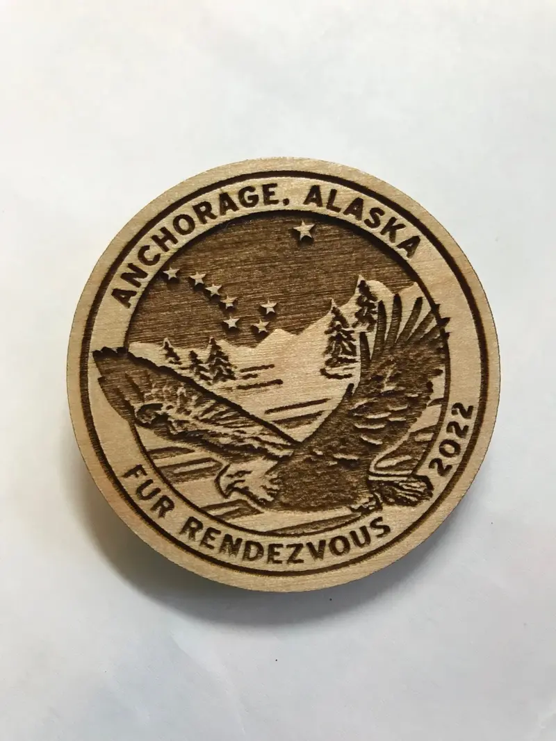 2022 Wooden Lapel Pin – Rare Collectible Edition 1