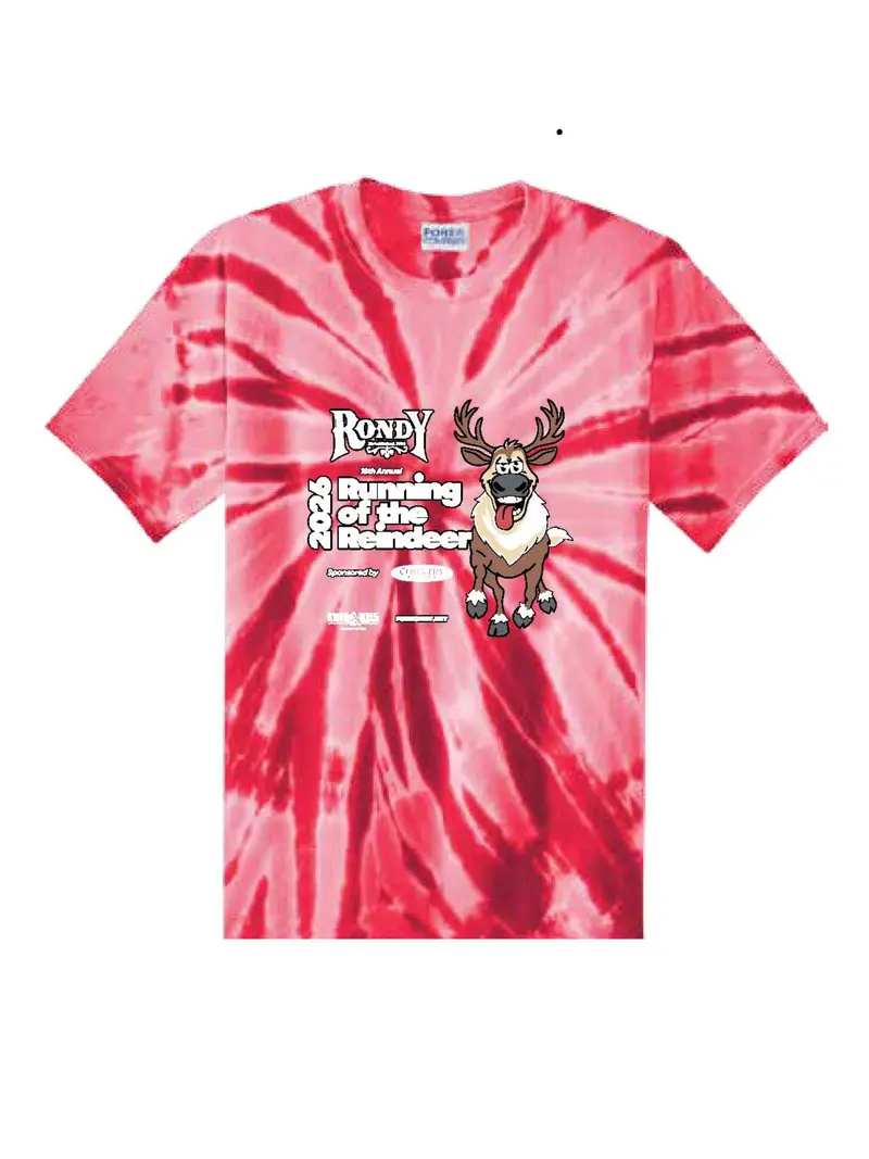 2026 Running Of The Reindeer Themed T-Shirt 1