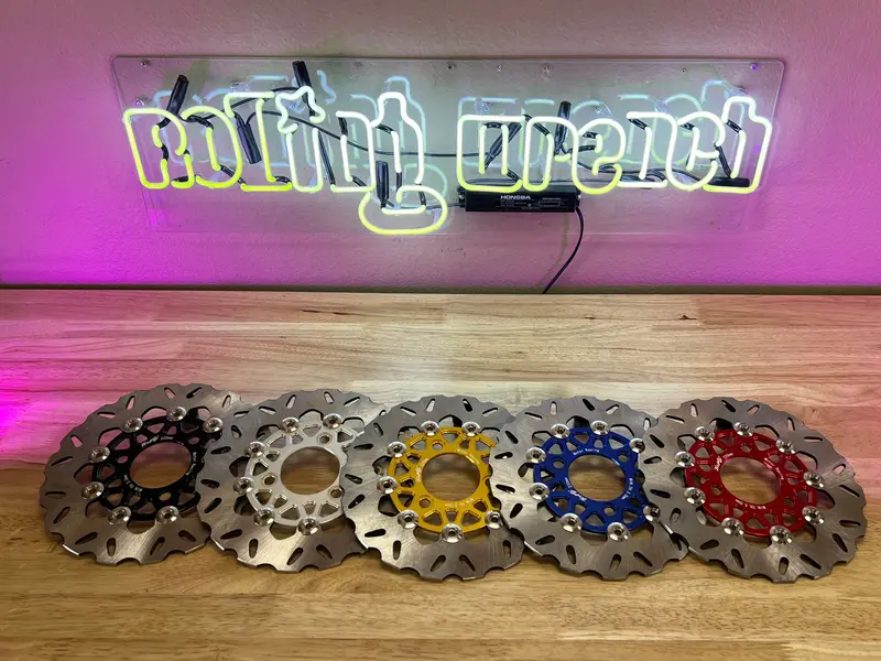 220Mm Ripple-Cut Floating Brake Rotor – Enhanced Cooling & Bite 1