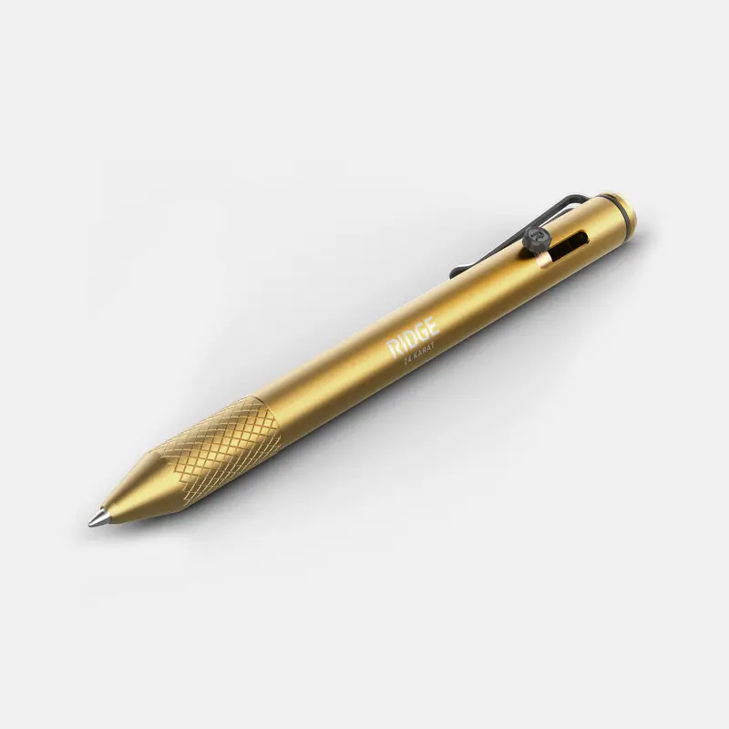 24K Gold Bolt Action Pen – Luxe Metallic Finish Precision Writer 1
