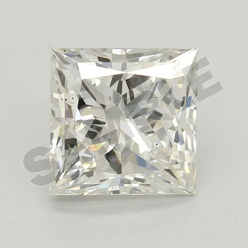 5.05 Carat Princess-Cut Igi-Certified Lab-Grown Diamond With Report Id Lg74****** 1