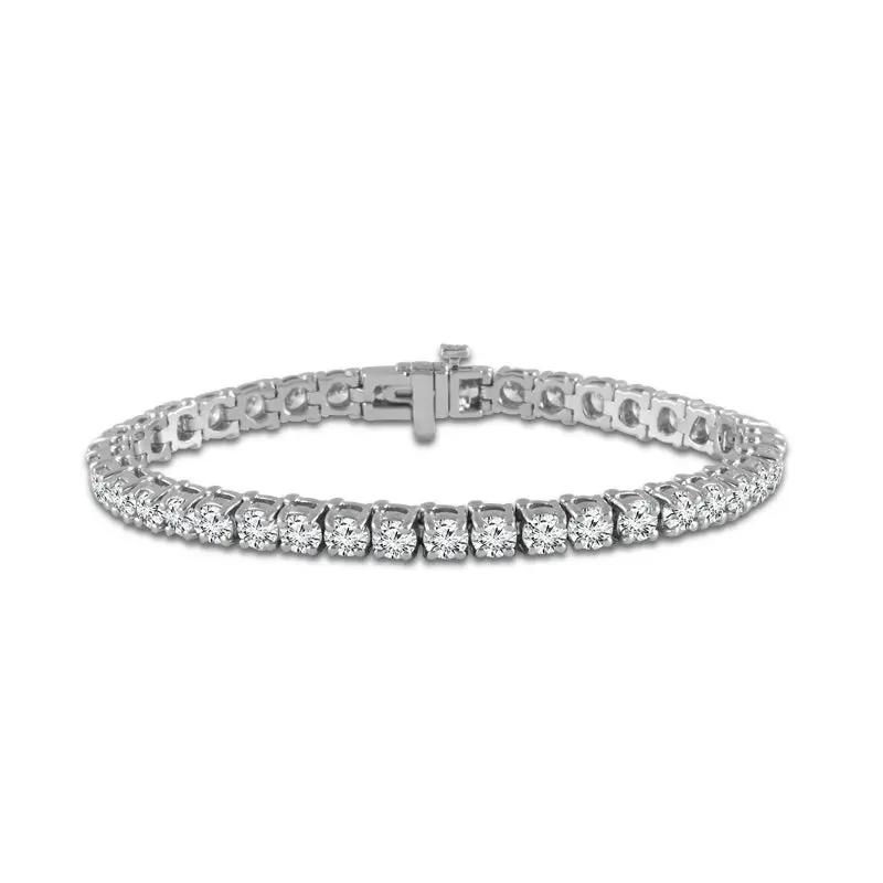 8.00 Carat Total Weight Lab-Created Diamond Tennis Bracelet In 14K White Gold 1