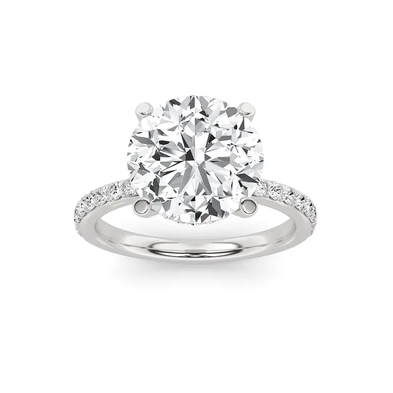 Above Love Star Lab-Grown Diamond Engagement Ring – 3.5 Cttw, White Gold 1