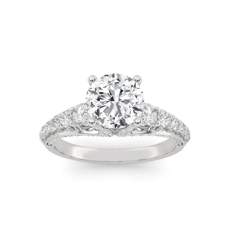 Above Love Star Lab-Grown Diamond Engagement Ring In White Gold – 2.25 Ctw 1