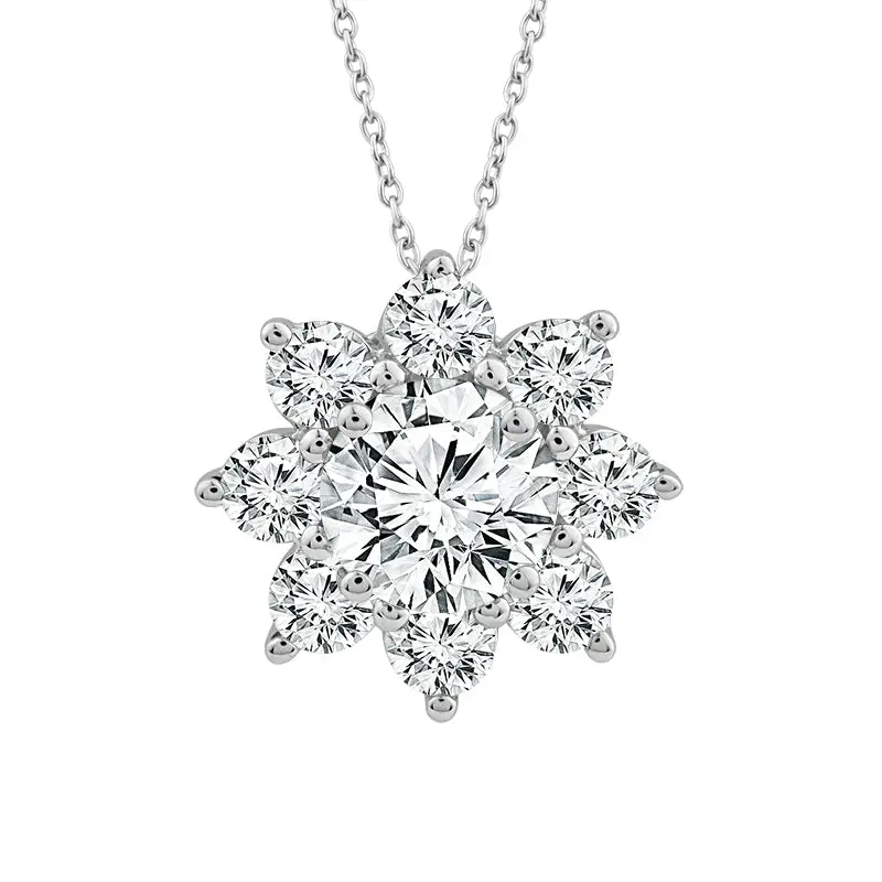 Above Love Star Pendant With Lab-Grown Diamonds – White Gold, 1.625 Carats Total Weight 1