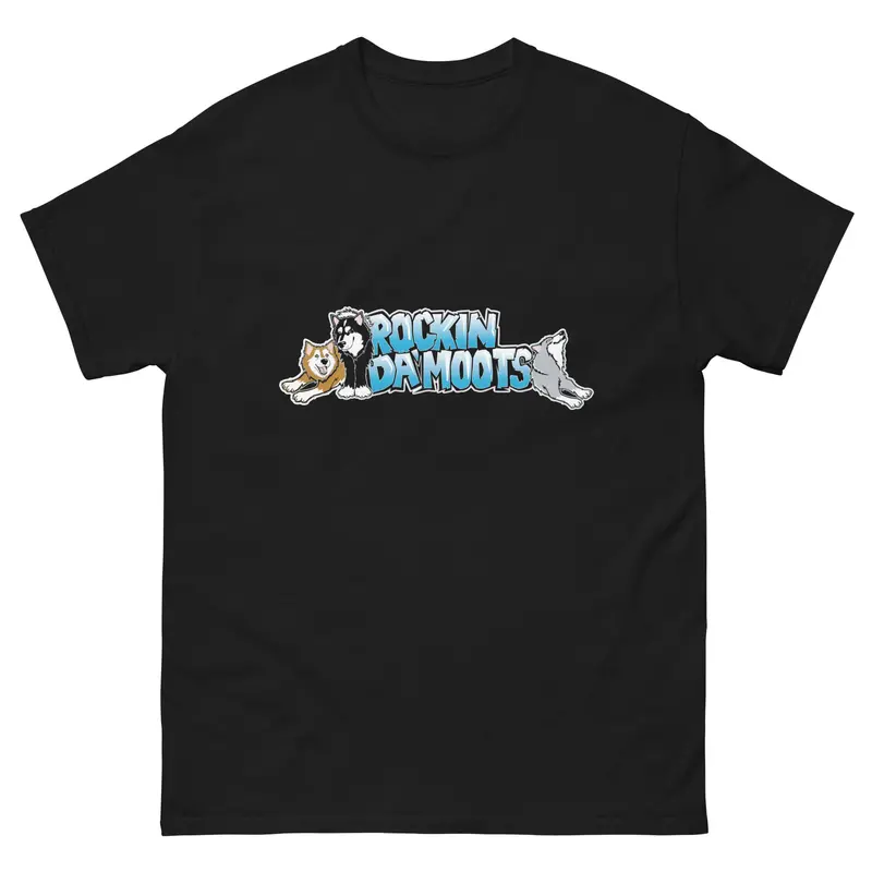 Alaskan Malamute Unisex T-Shirt – 'Rockin Da Moots' Casual Wear 1