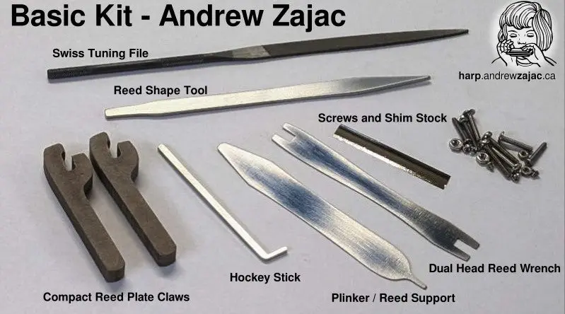 Andrew Zajac Essential Harmonica Repair Tool Kit | Free Us Shipping 1
