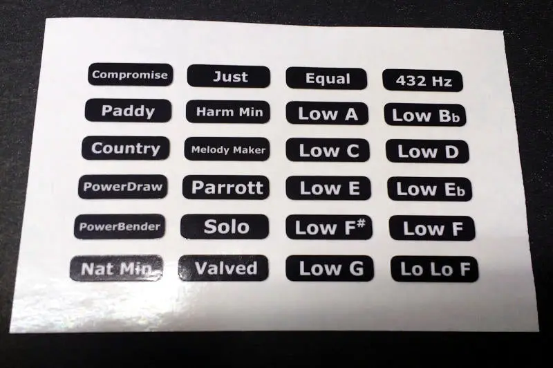 Andrew Zajac Stout Extra Flat-Key Harmonica Label Set – Free Domestic Shipping 1