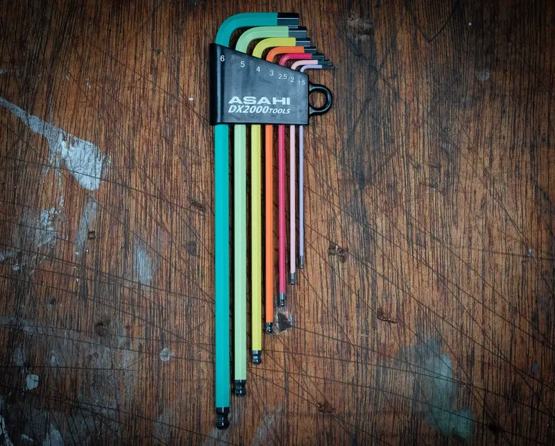Asahi Ballpoint Colored Long-Reach Allen Key Set 1