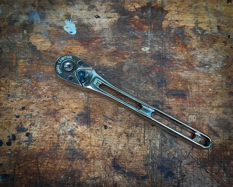 Asahi Lightool 3/8" Drive 72-Tooth Ratchet Handle – Low-Profile Build 1