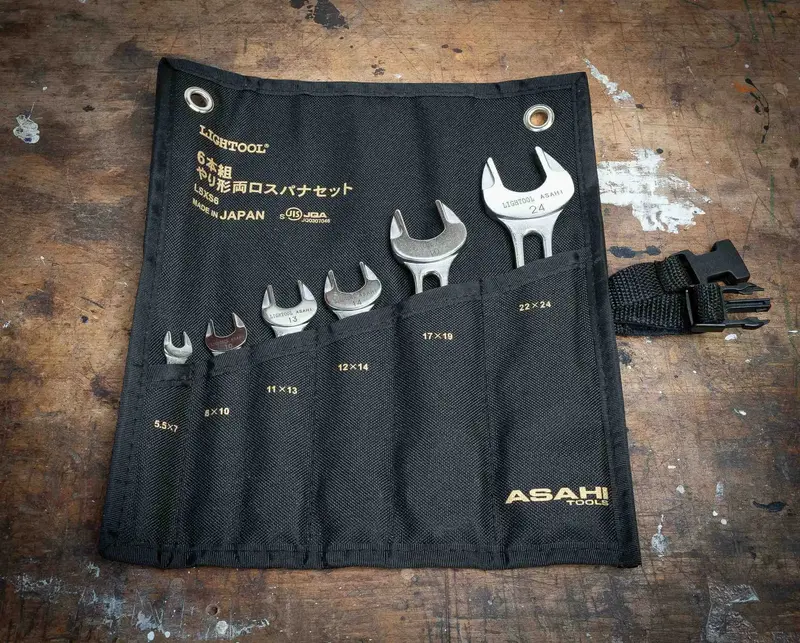 Asahi Lightool 6-Piece Open-End Wrench Set – Durable Metric Kit 1