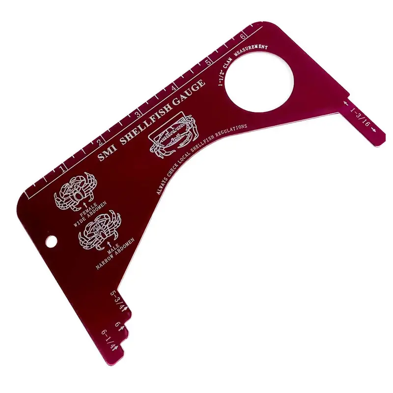Beau Mac Aluminum Shellfish Sizing Gauge 1