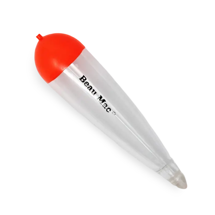 Beau Mac Clear Torpedo-Shaped Fishing Floats 1