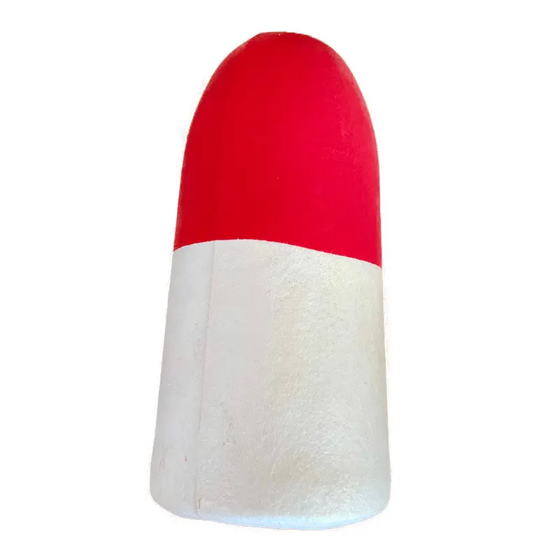 Beau Mac Red-And-White Crab Trap Float – 5" × 11" Buoy 1