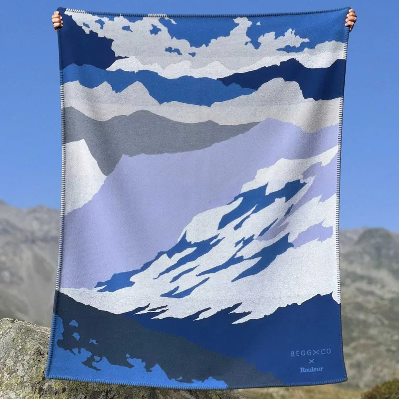 Begg X Co Lambswool And Cashmere Mountain Blanket 1