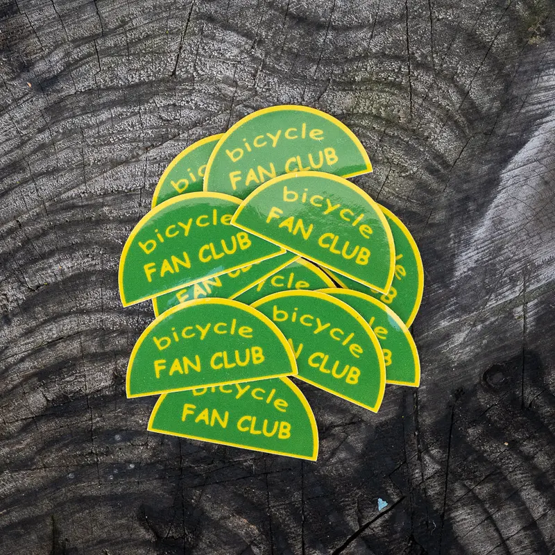 Bicycle Fan Club Sparkle-Reflective Vinyl Sticker 1