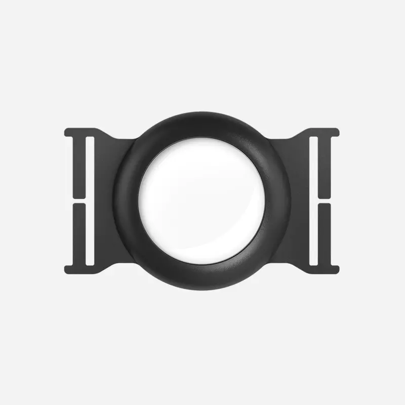Black Airtag Cash Strap – Slim Nylon Wristband With Integrated Tracker Slot 1