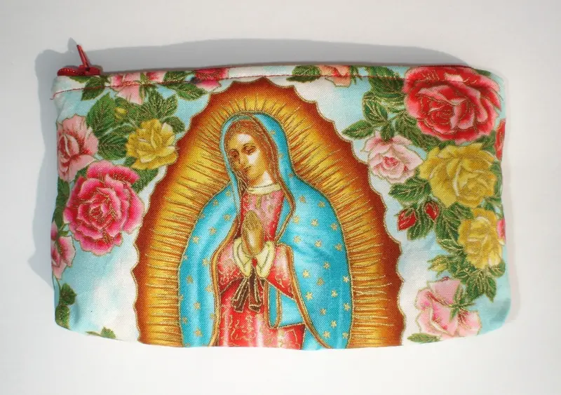 Blue And White Our Lady Of Guadalupe Wallet 1