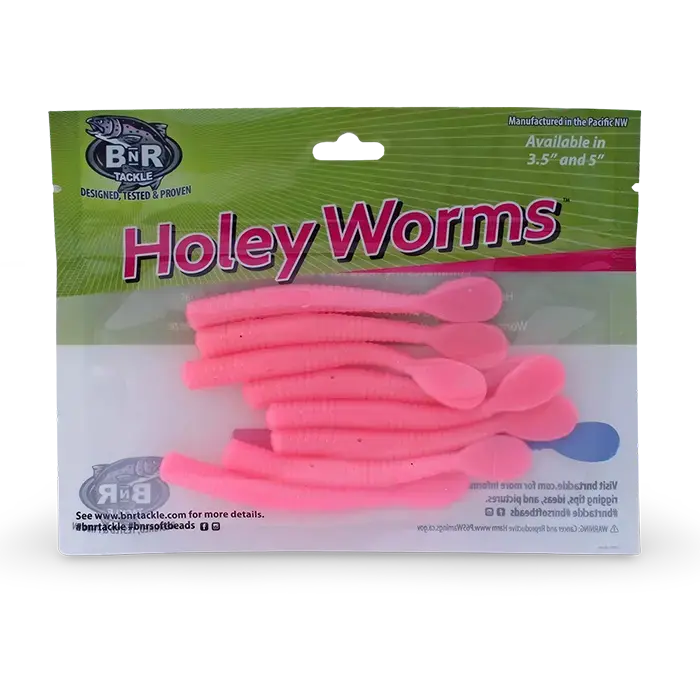 Bnr Tackle Holey Steelhead Worms – Scented, Perforated Soft Baits 1