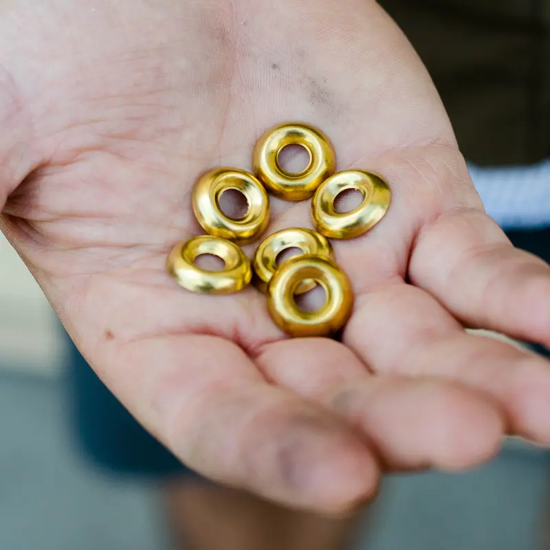 Brass Dome Washer – Individual Piece 1