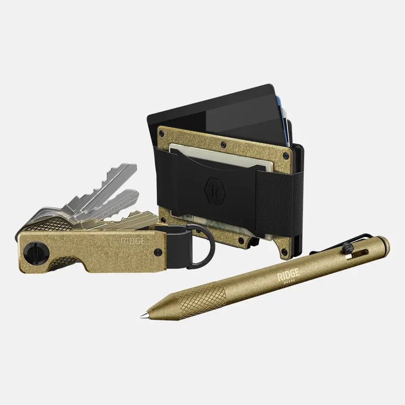 Brass-Finished Daily Writer Kit – Elegant Writing Set 1