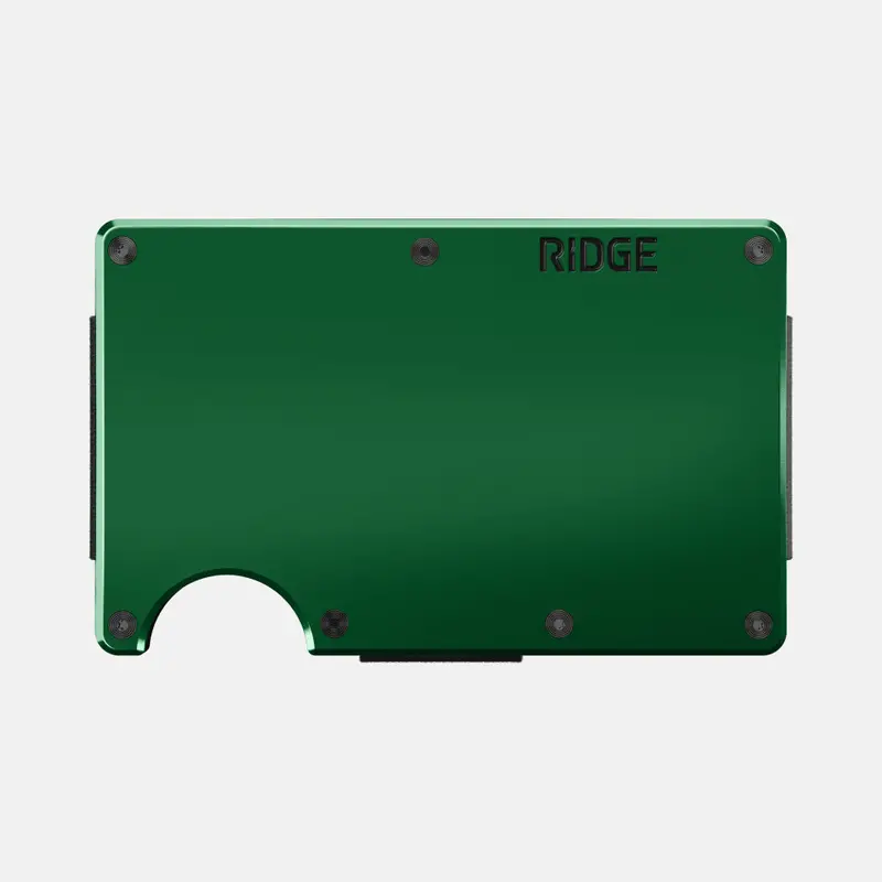 British Racing Green Ridge Wallet 1