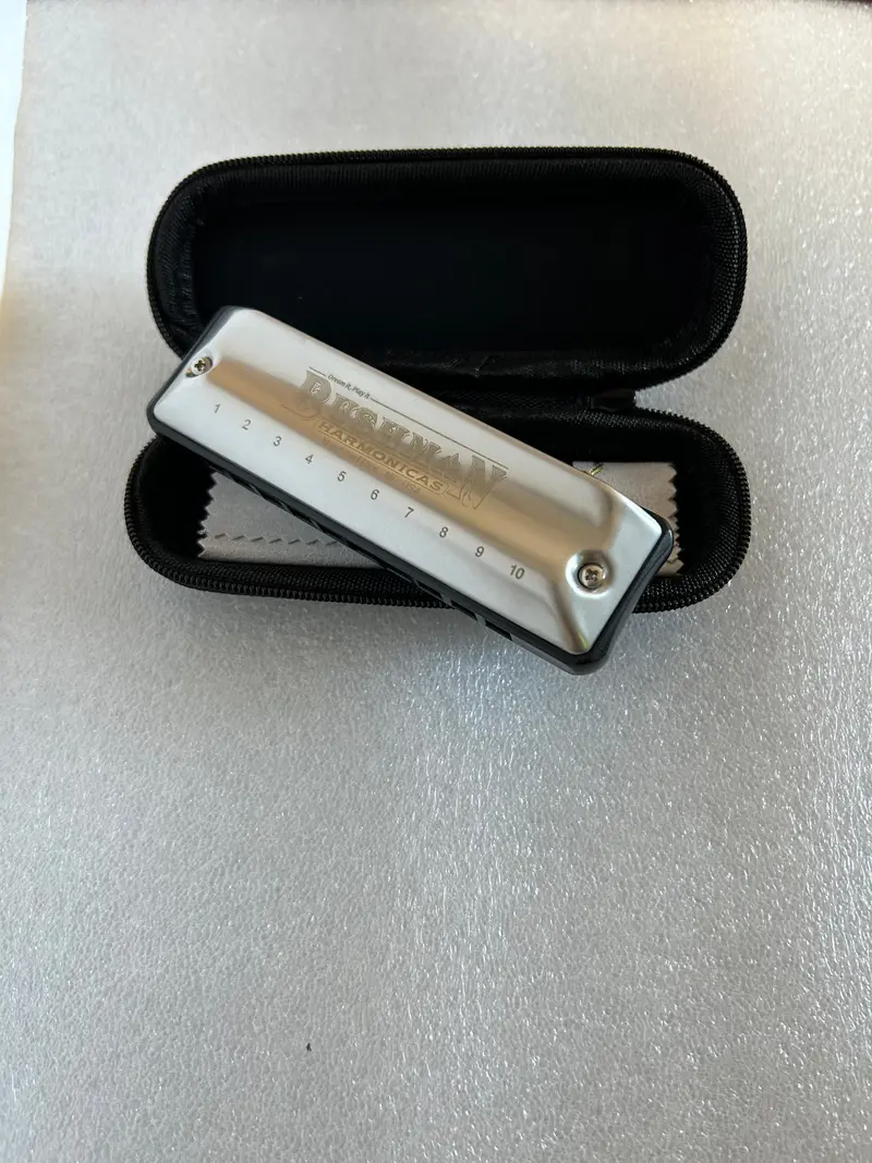 Bushman John Lee Original 10-Hole Diatonic Harmonica – Vintage-Inspired Blues Instrument 1