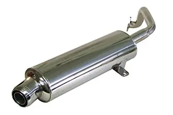 Chrome Performance Exhaust For Genuine Buddy 125Cc And 150Cc Scooters 1