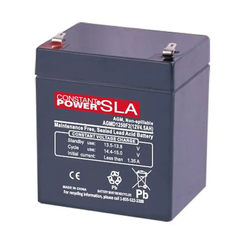 Constant Power Agmd1250F2 12V 4.5Ah Agm Battery – ¼" Terminal Style 1