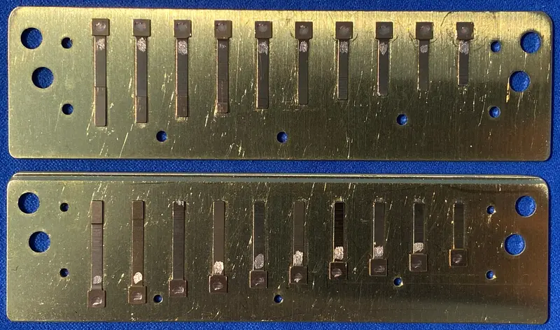 Dabell Reed Plate Replacement Set For Noble 1102 Diatonic Harmonica – Ships Free In Usa 1