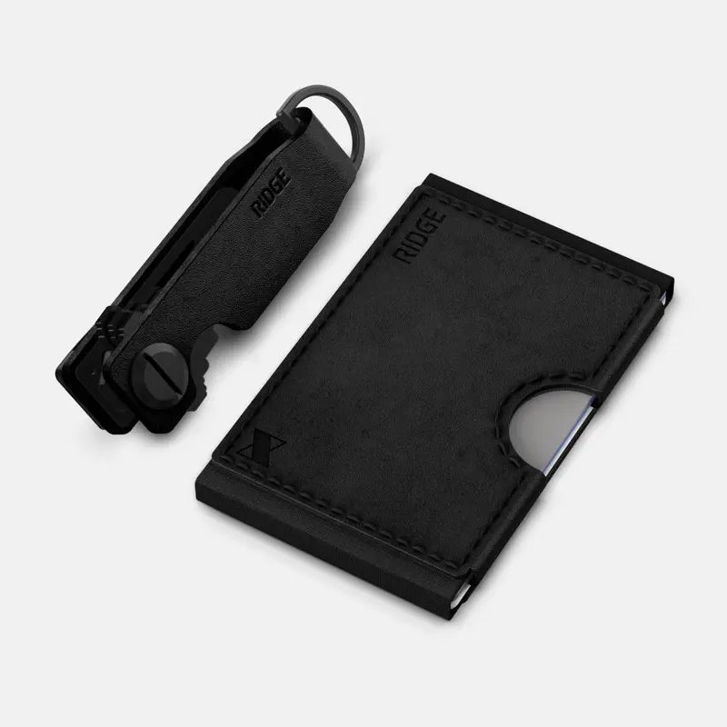 Daily Driver Biflex Wallet – Mkbhd Edition In Midnight Black Leather 1