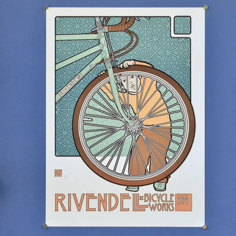 David Lance Goines Vintage Bicycle Poster 1