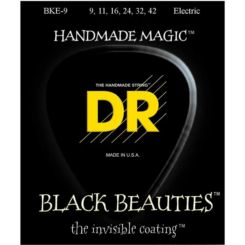 Dr Black Beauties Coated Electric Guitar Strings – Balanced Tone & Extended Life 1