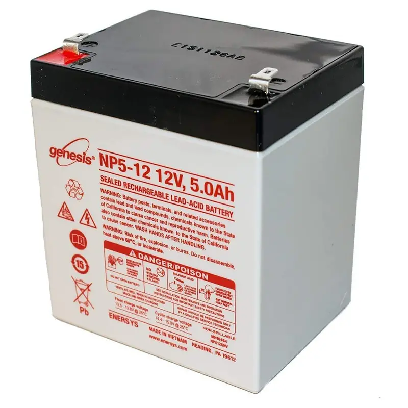 Enersys Genesis Np5-12 12V 5Ah Sla Battery With Fast-On Terminals 1