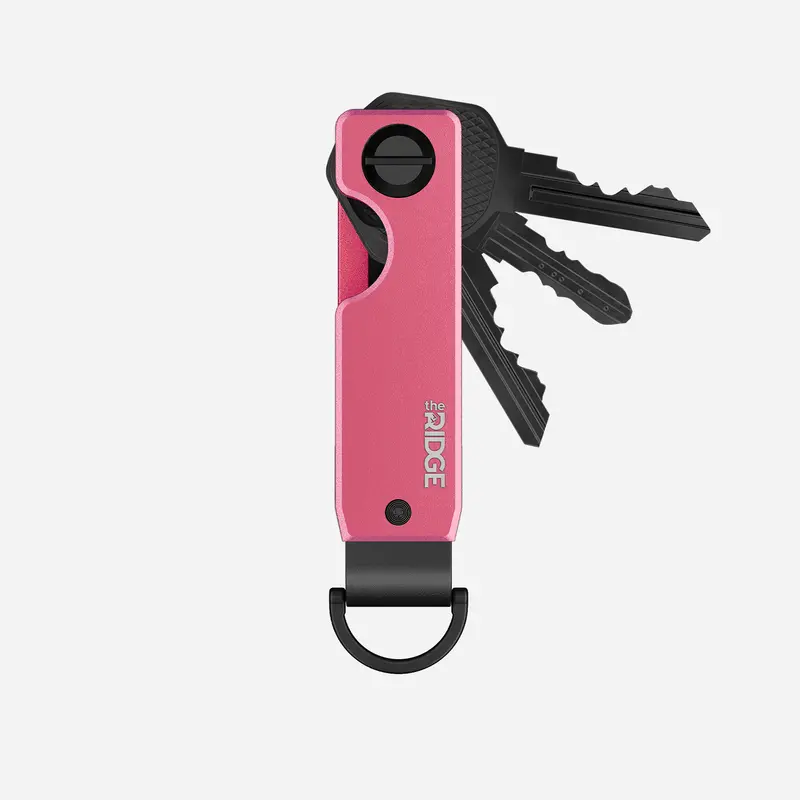 Flamingo Pink Keycase – Bold Color-Coated Titanium Key Organizer 1
