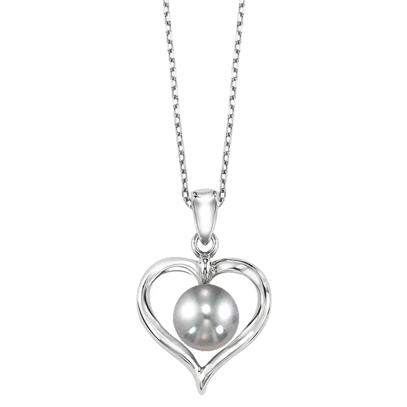 Freshwater Pearl Pendant In Sterling Silver 1