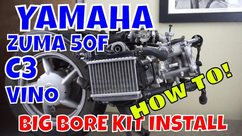 Full-Length Installation Video: Big Bore Kit On Yamaha C3, Zuma 50F, And Vino 50 (4-Stroke) 1